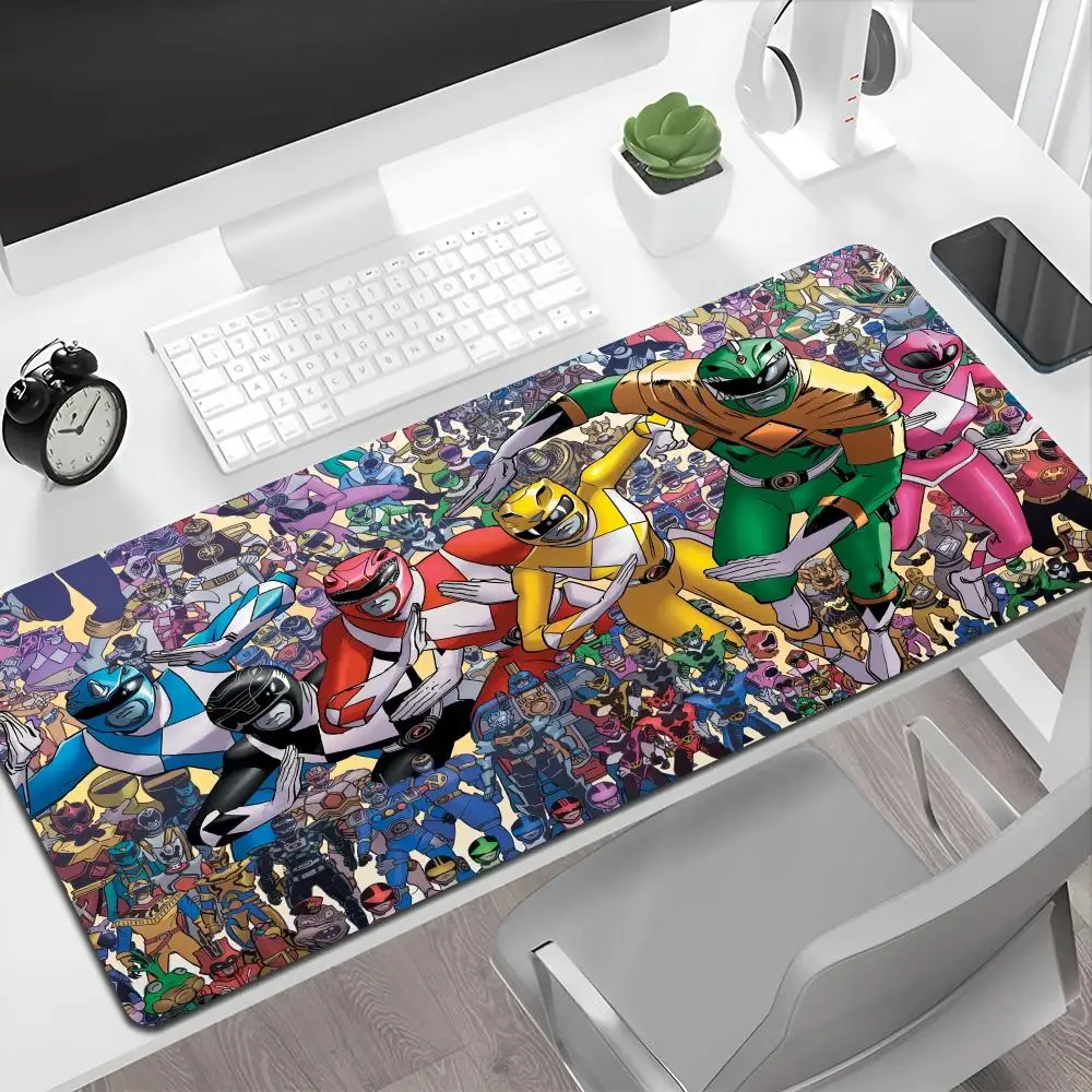 P-Power Cool R-Rangers  Mouse Pad HD Printing Computer Gamers Locking Edge Non-slip Mause Pads XXL90x40cm Keyboard PC Desk Pad c