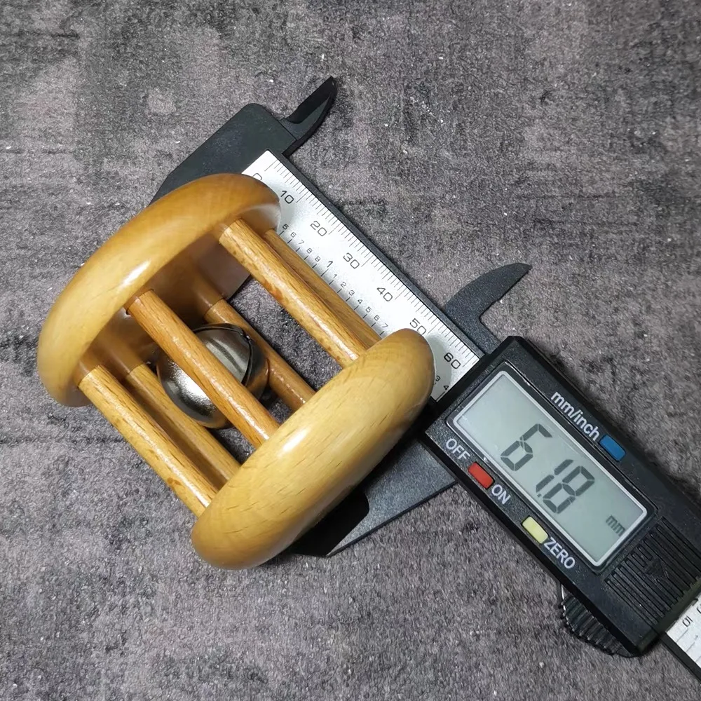 赤ちゃんのための木製リング付きガラガラのおもちゃ,子供のためのカラフルな教育用ダンベル