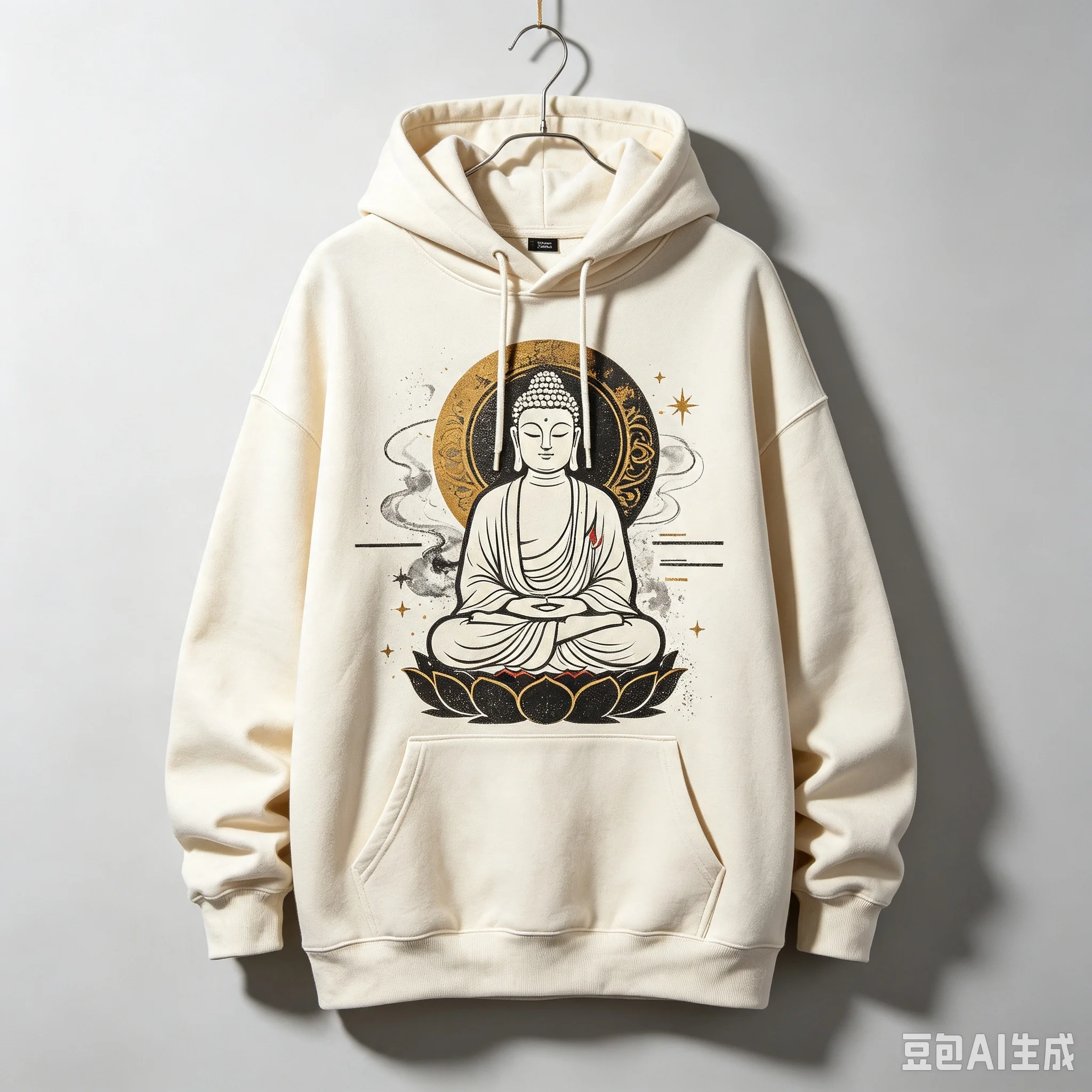 Buddha Art Graphic Hoodie Unisex Streetwear Vintage Zen Lotus Print Oversize Hooded Sweatshirt Men Women Casual Pullover Tops