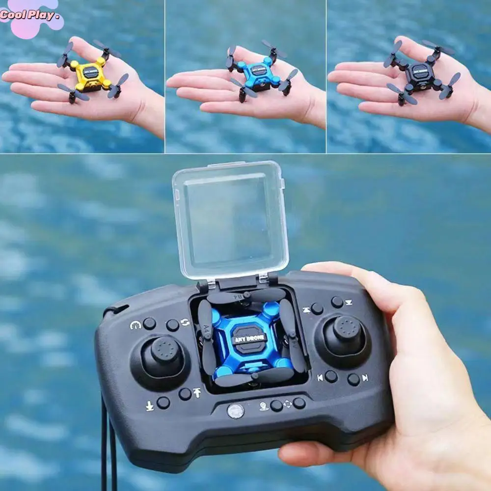 

Plastic Mini Remote Control Aircraft Quadcopter Flying Rotation Remote Control Drone Four-axis Rechargeable
