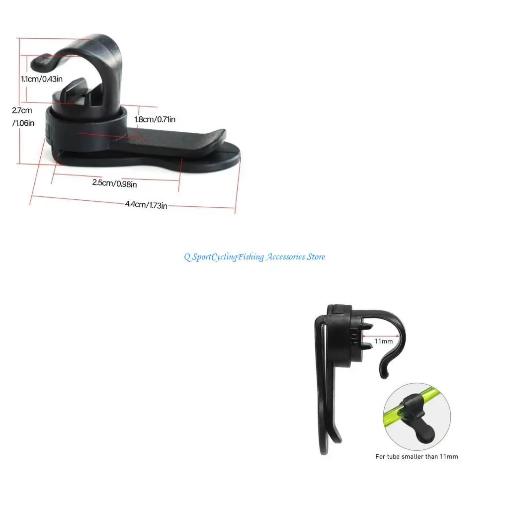 

Universals Tube Clip Removable Hydratation Pack Clamp Backpacks Clip for Outdoor Bladder Tube