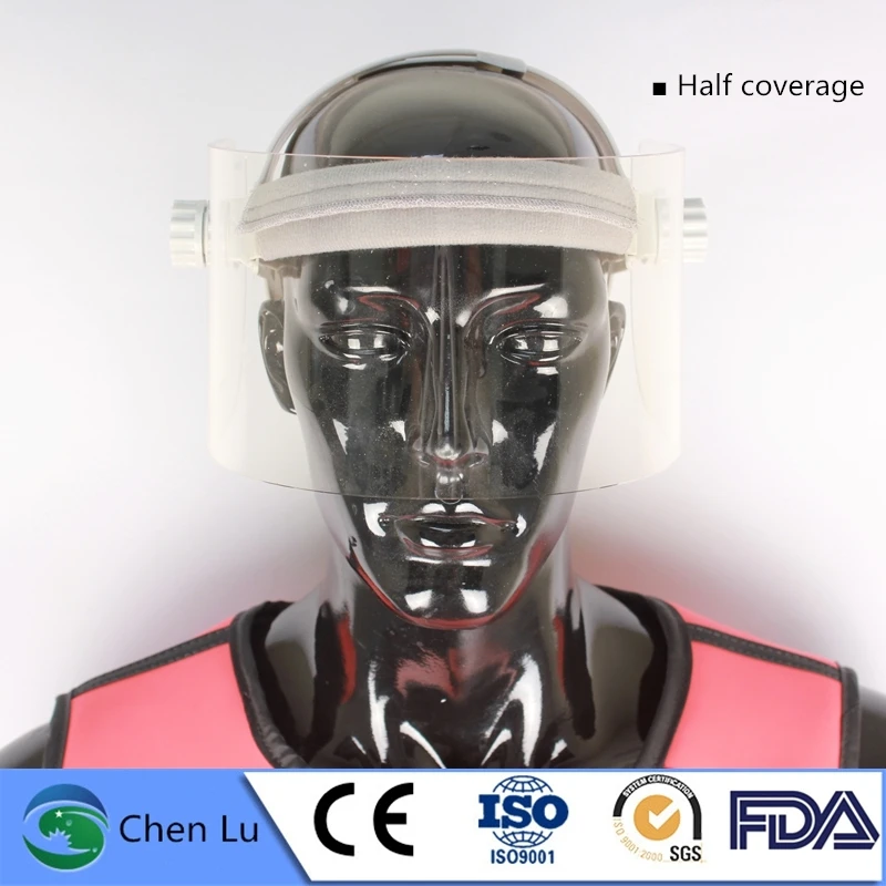 Recommend Radiological Protection 0.1mm Pb Lead Glass Mask X-Ray Radiation Protective Lightweight Lead Glass Mask