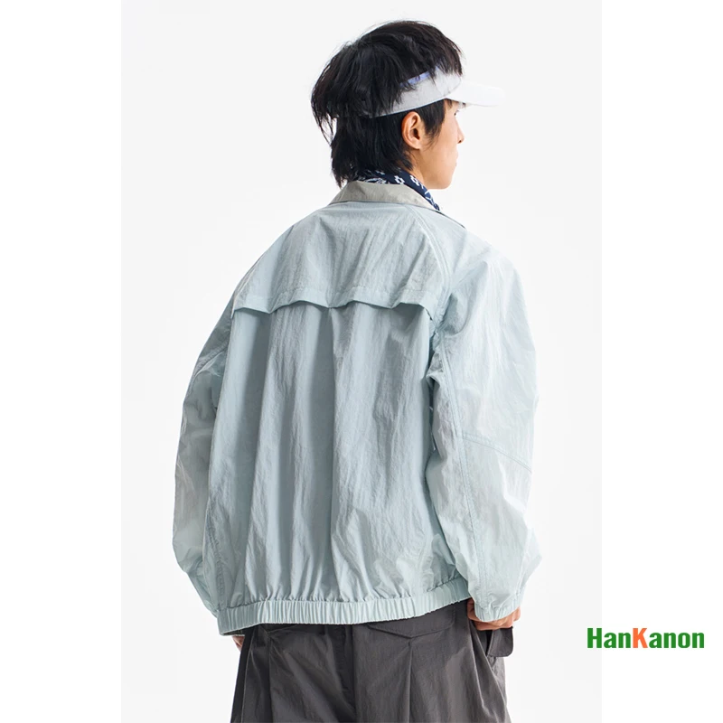 Man Outdoor Color - Blocking Quick - Drying Lightweight Sun - Protective Jacket Unisex Camping Shirt