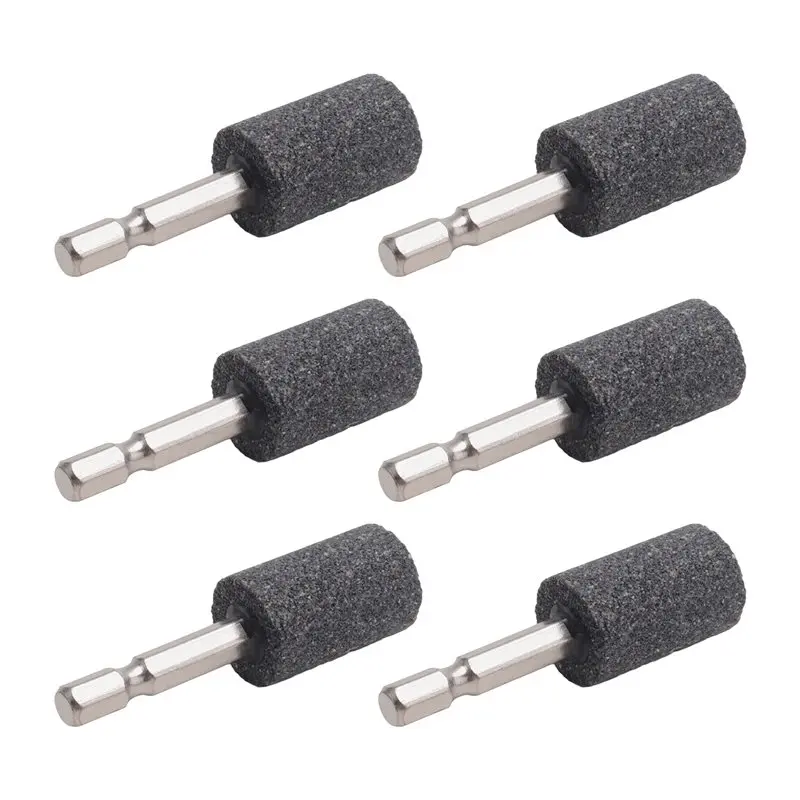 [NEWA76K!】 8 Pcs Shape Grinding Stone - 1/4Inch Hex Shank Abrasive Stone Mounted Grinding Point For Rotary Tool Drill