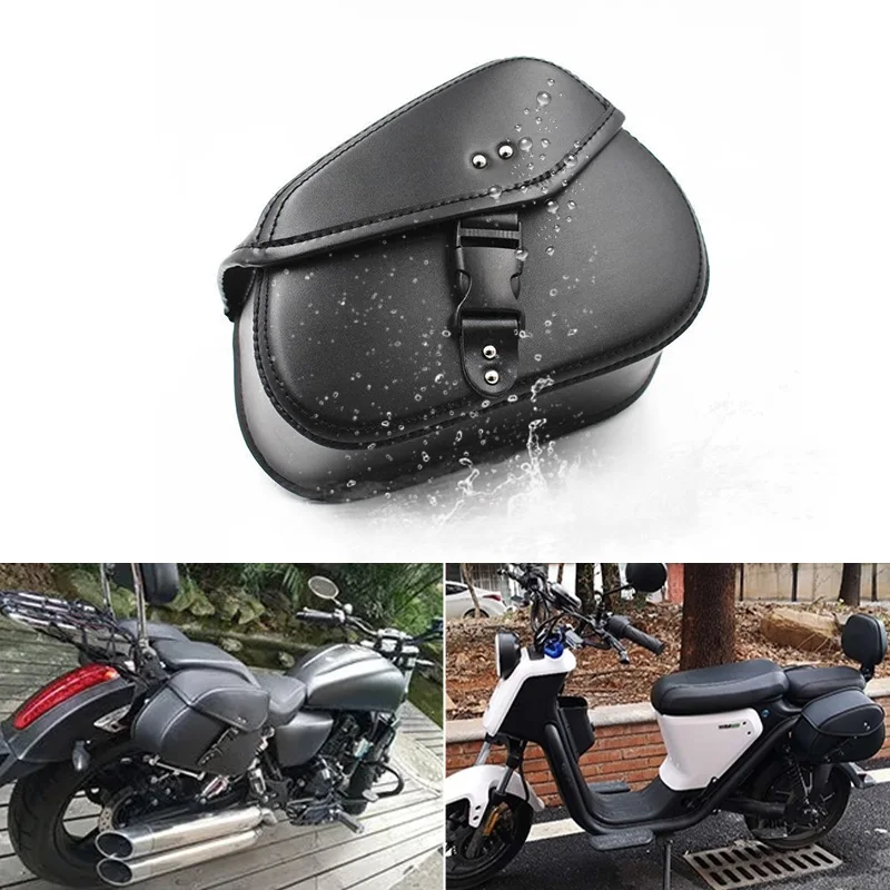 Gepäckträger-Hecktaschen für Sportster 883 1200 Honda Yamaha Suzuki Motorrad-Satteltaschen Motorrad-Seitentaschen Aufbewahrungswerkzeugteile – Detail 27
