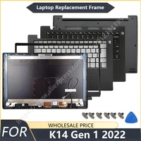 Nuevo para Lenovo K14 Gen 1 2022 Laptop LCD contraportada bisel frontal cubierta inferior con reposamanos teclado cubierta superior superior inferior