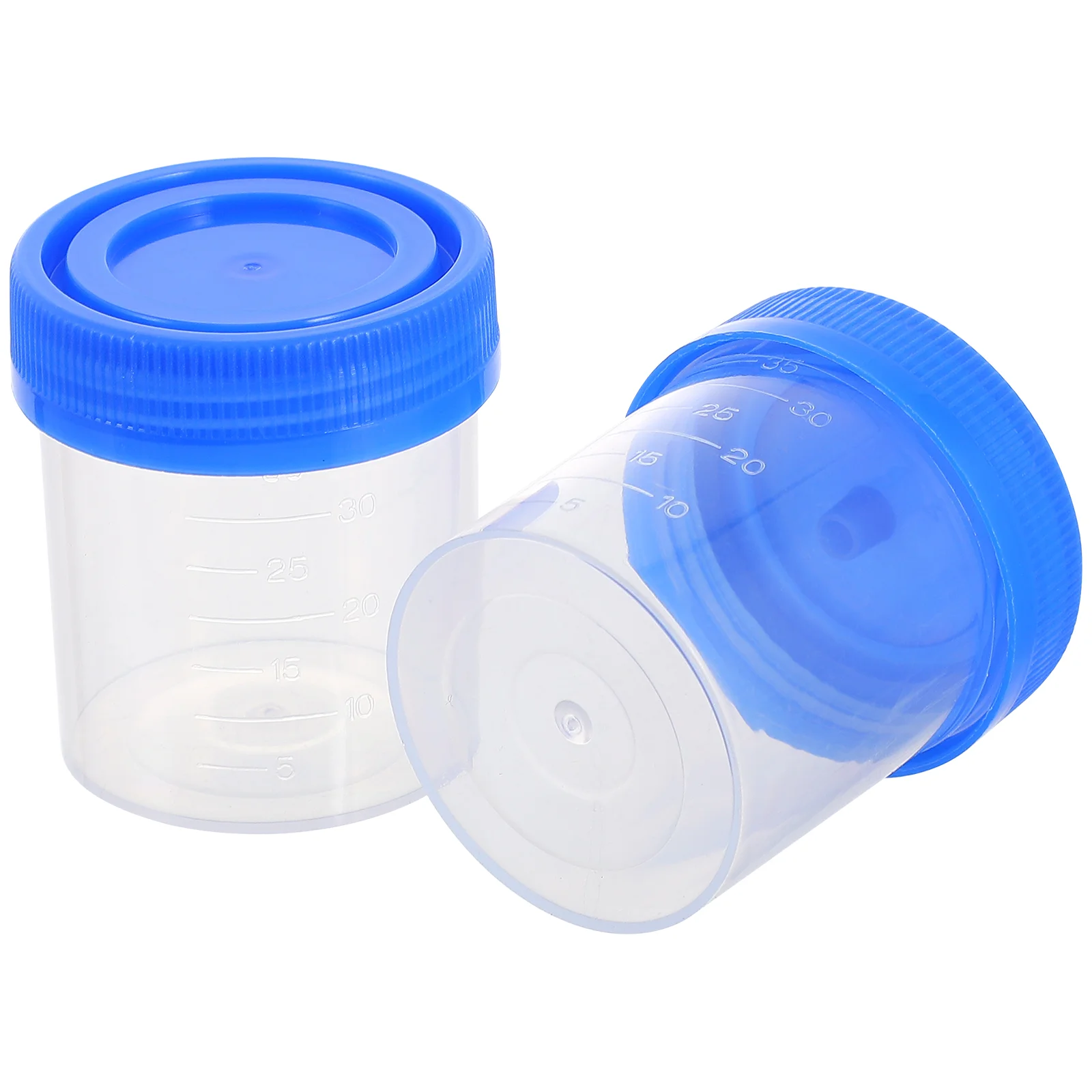 

Liquid Sample Container Screw Urine Cup Measuring Cups Specimen The Collection Blue