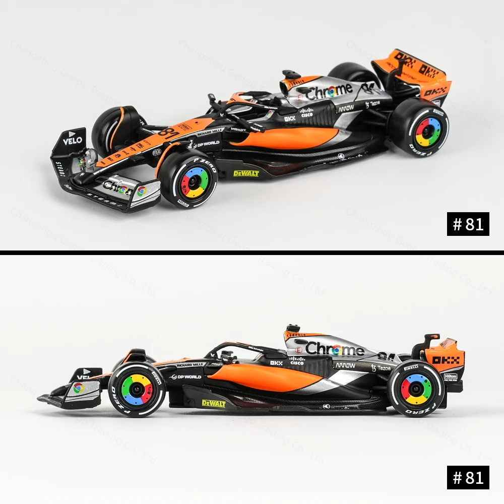 Bburago-Mclaren MCL60 F1 Formula Car, véhicules moulés sous pression, modèle à collectionner, jouets de course, 1:43, 2023