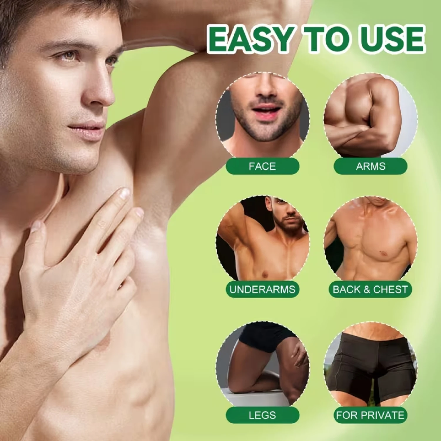 Aloe Vera Hair Removal Cream for Unwanted Hair, Mild & Natural Gentle Remover with Herbal Formula view 6