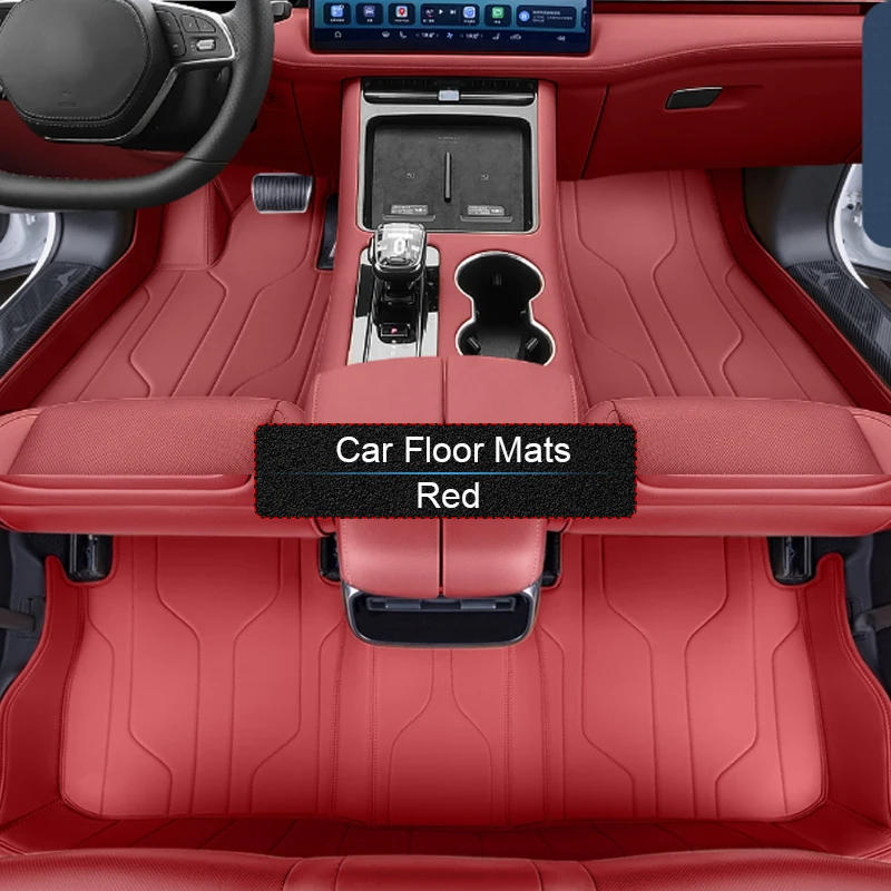 مخصص نابا الجلود المضادة للانزلاق سيارة القدم حماية حصيرة ل SERES AITO M5 2023-الحاضر السيارات الفاخرة مقاوم للماء وسادة أرضية ملحق