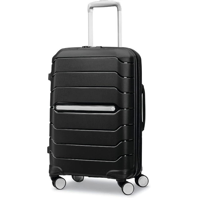 

Hardside Carry On Luggage Spinner Wheels TSA Approved Expandable Hard Shell Lightweight Travel Black