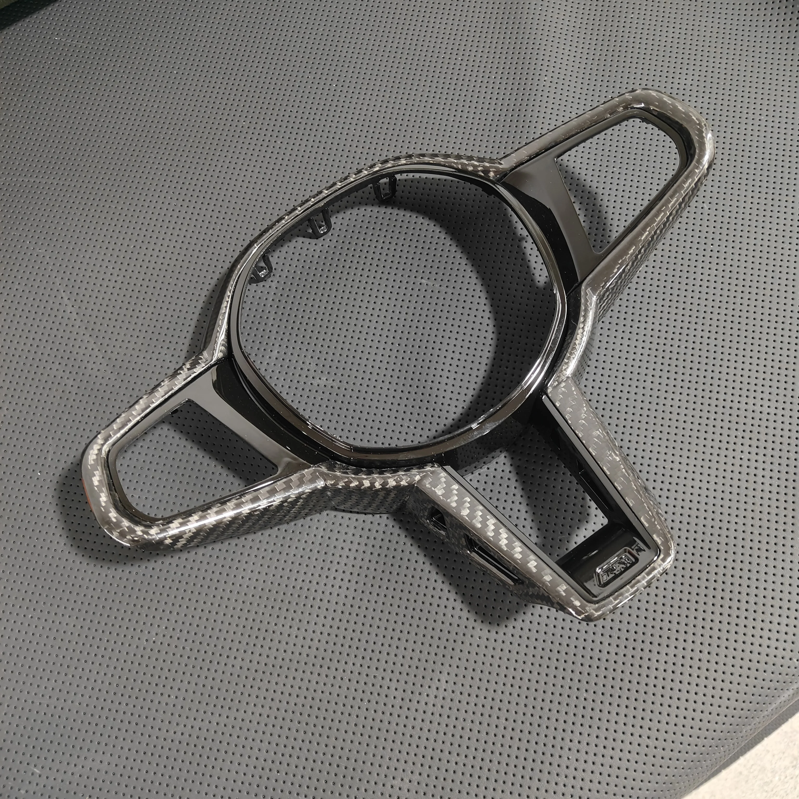 Carbon Fiber Sports 35mm Steering Wheel Cover Trim Panel Decoration For 1 Series 5 Series 3/4/5/6/7 Series G14 G15 G42 G20
