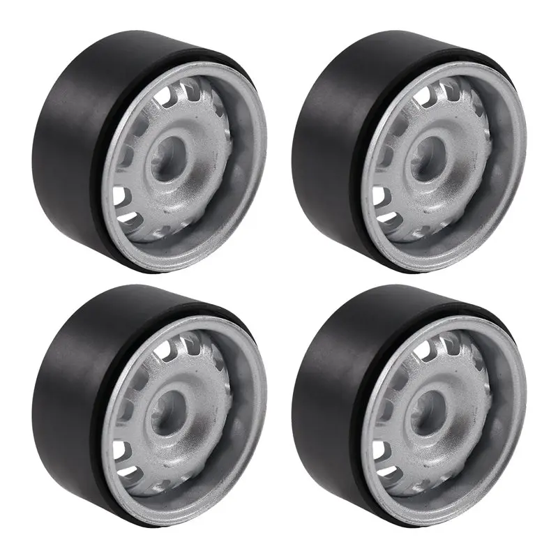 BEDW-4Pcs RC Crawler Car Universal Aluminum Alloy 12 Large Apertures 1.9 Inch Beadlock Wheel Rim For 1/10 RC Car