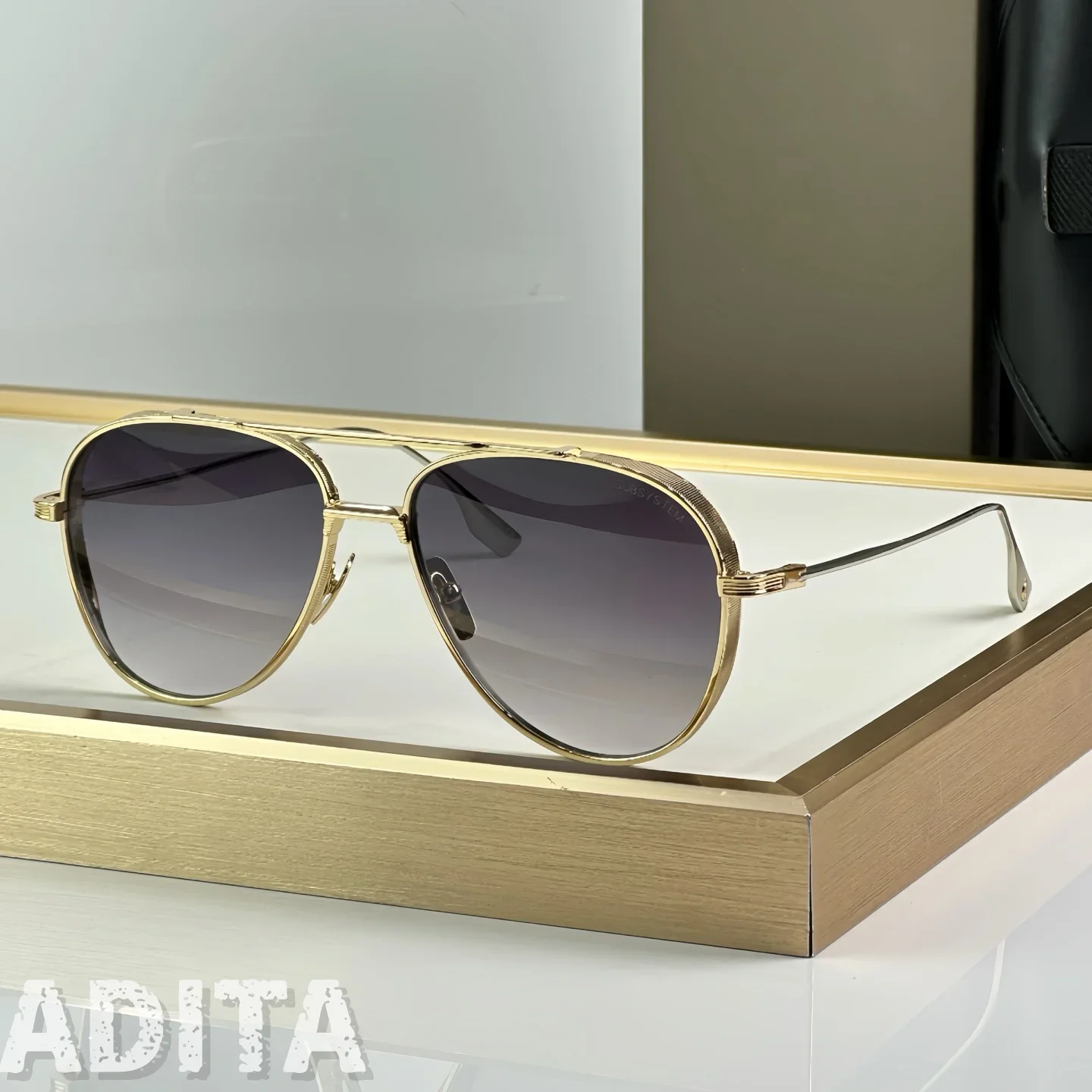 

DT SUBSYSTEM DT141 Top Quality Sunglasses For Men Classic Women Luxury Brand Designer Fashion Sun Glasses UV400 With Box