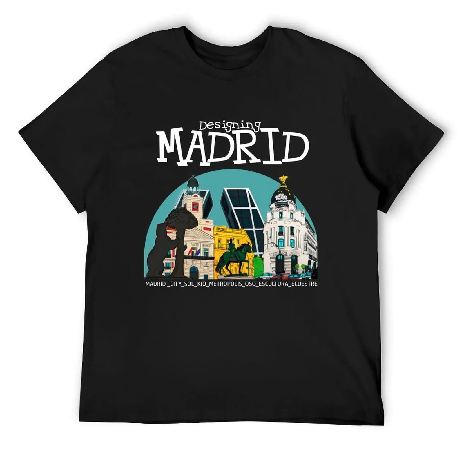 

MADRID THE CITY DESIGNING MADRID T-Shirt rapper graphic tees sweat shirts graphic Funny t-shirts mens plain t shirts