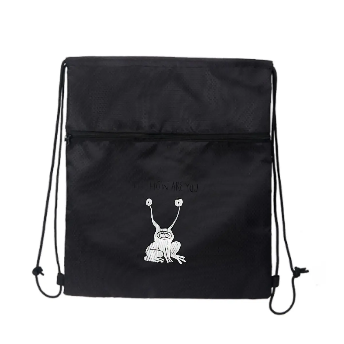 

HI, КАК ТЕБЕ» Чужой лягушка, причудливая и химерная мультяшная художественная черная повседневная сумка на шнурке, вмещает кошелек для телефона и многого другого