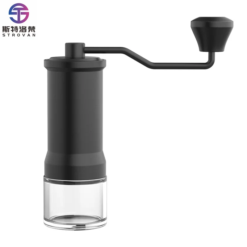 

STLF Hand Coffee Grinder Grinding Head Factory Wholesale Hand Bean Grinder Small Portable Hand Metal Black Color Box A