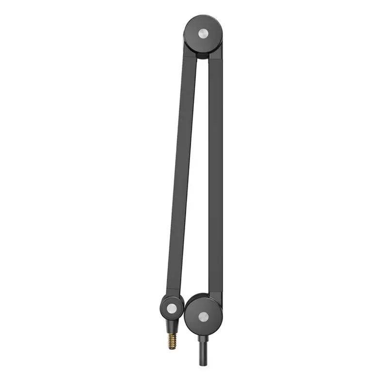 B04C-Desktop Mounted Microphone Boom With Scissors Shaped Foldable Stand And Cable Management Channel