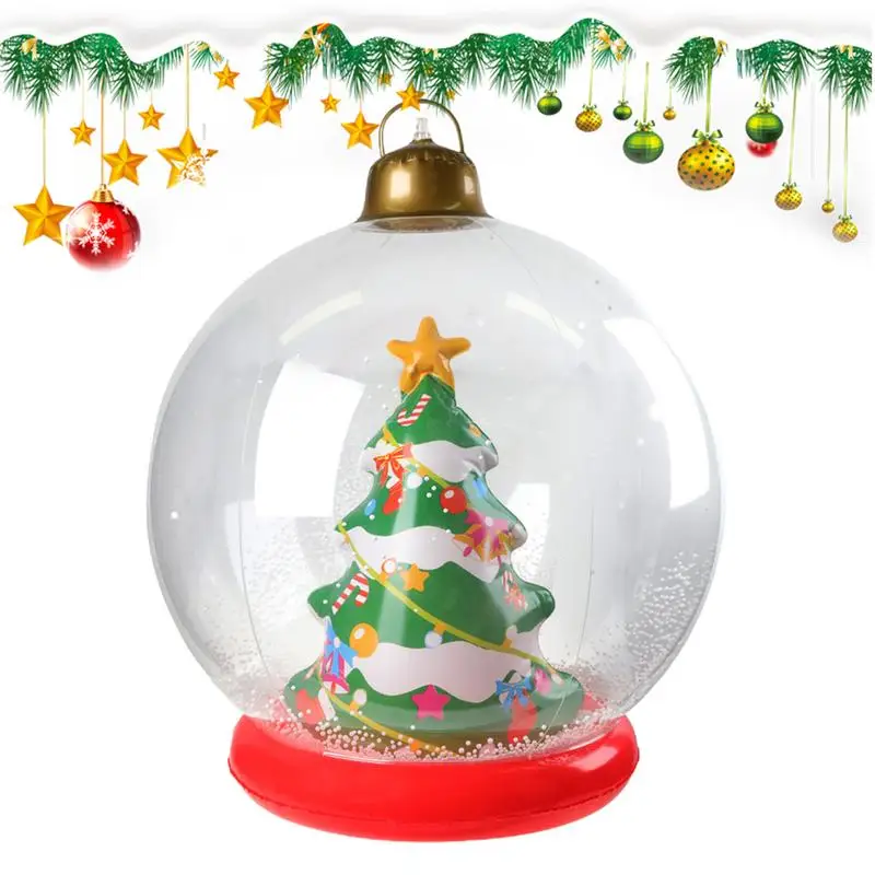 Inflatable Christmas Balls Outdoor Inflatable Ball With LED Light Christmas Ball Outdoor Blow Up Ball For Garden Christmas