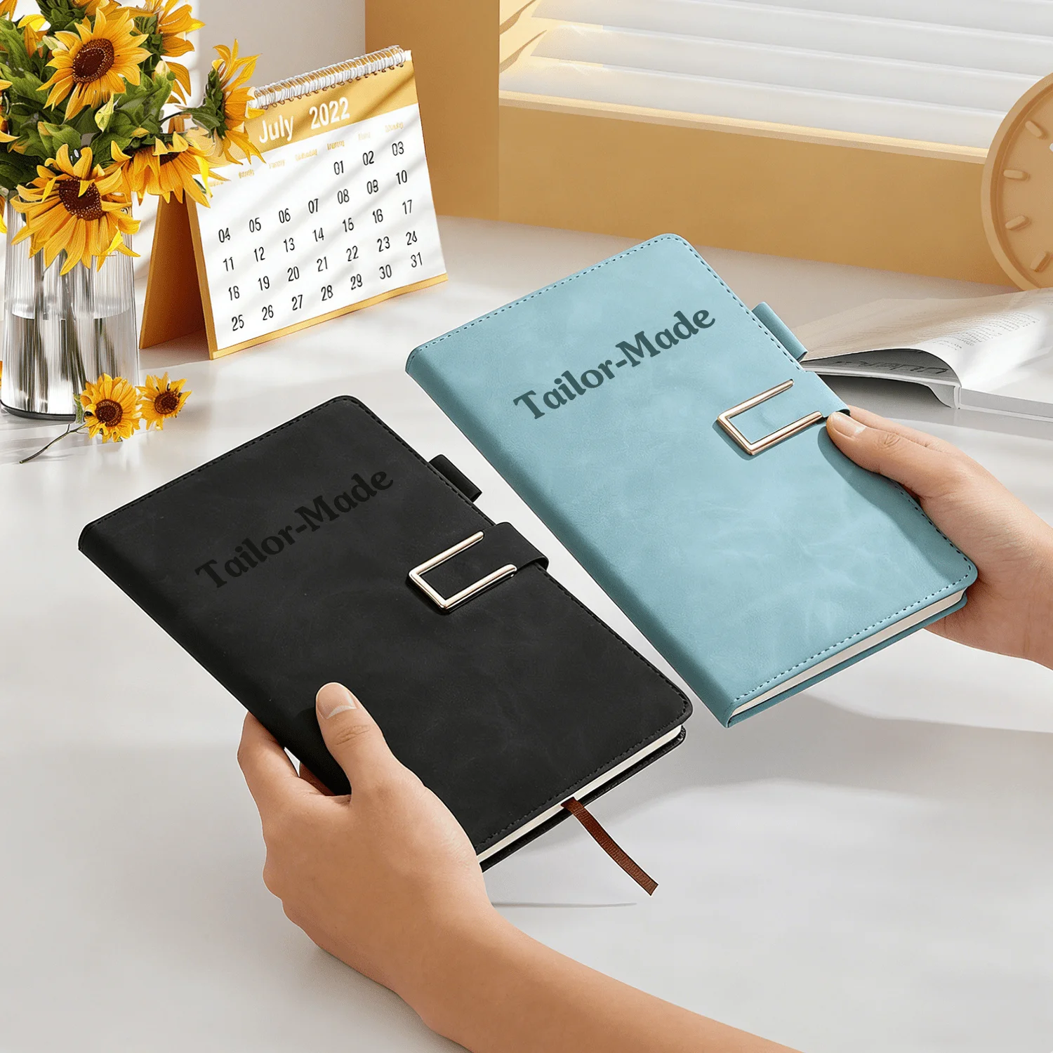 Custom A5 Notebook Name/Logo Engraving Lightweight Durable Smooth Writing Daily Notes Office  Back to School Teacher's Day Gift