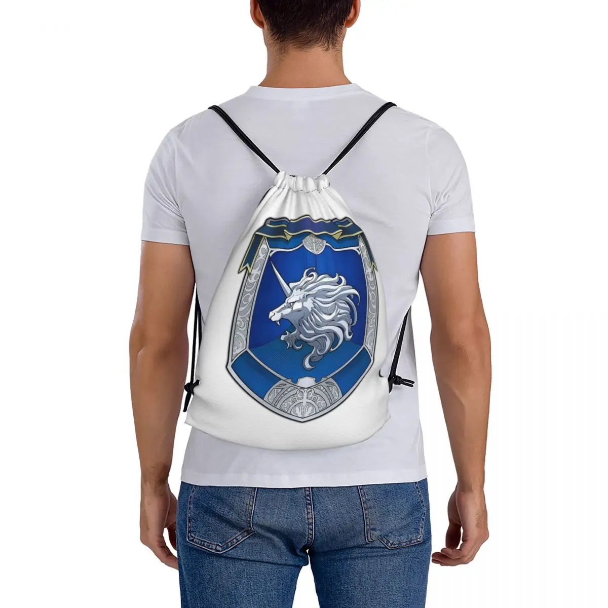 Thors Military Academy Leeves Campus Backpacks Multi-function Drawstring Bundle Pocket Shoes Bag Book Bags for Travel Students