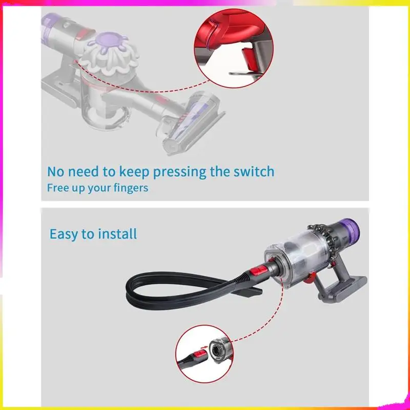 M04K Replacement Parts Hose Connector For Dyson V15 V11 V10 V8 V7 Vacuum Cleaner With Flexible Nozzle, Extension Hose Switch Cap