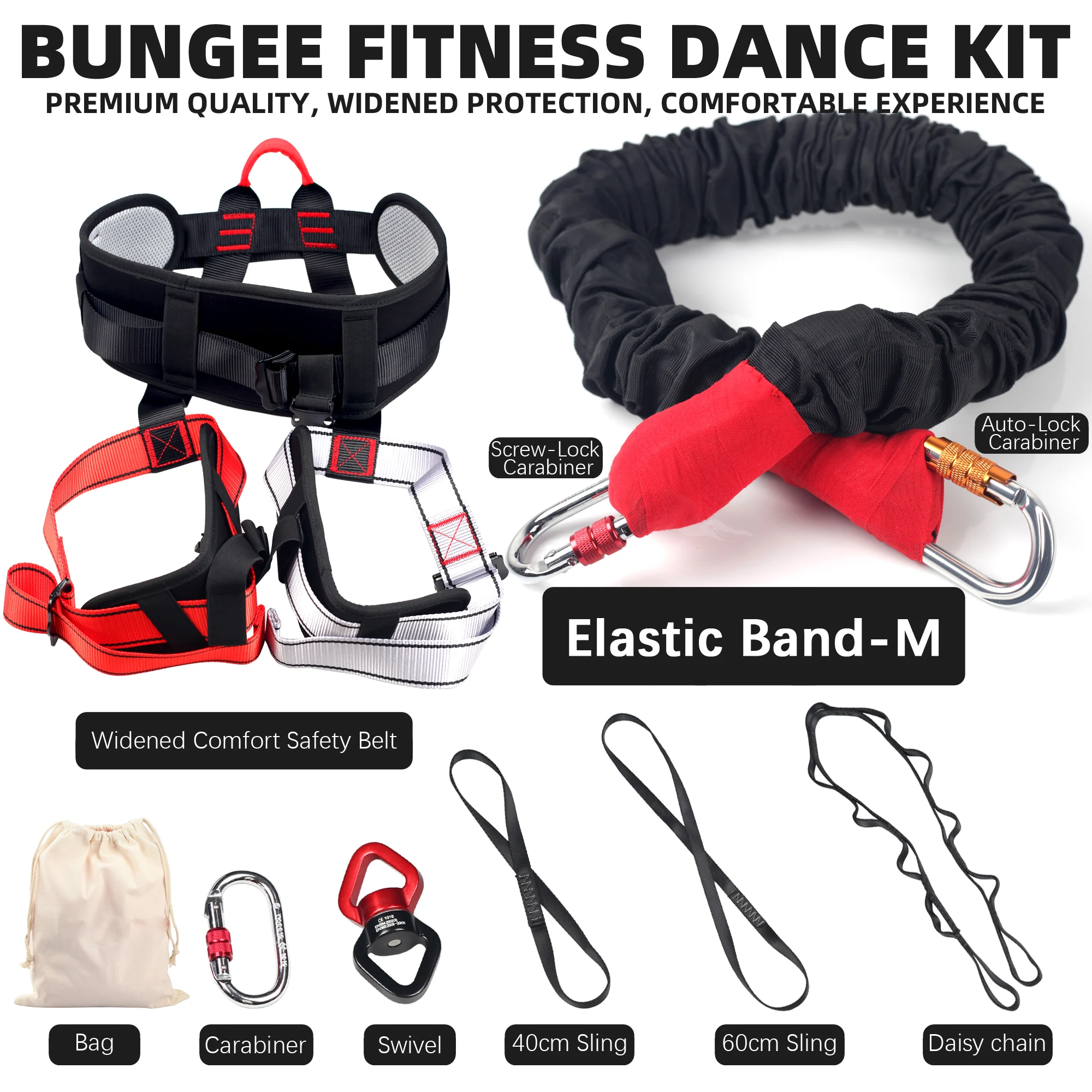 Yoga Bungee Fitness Set Gym Cord Kit Dance Rope Dance workout Resistance Exercise Latex Tube Equipment Pull Rope Training Bands