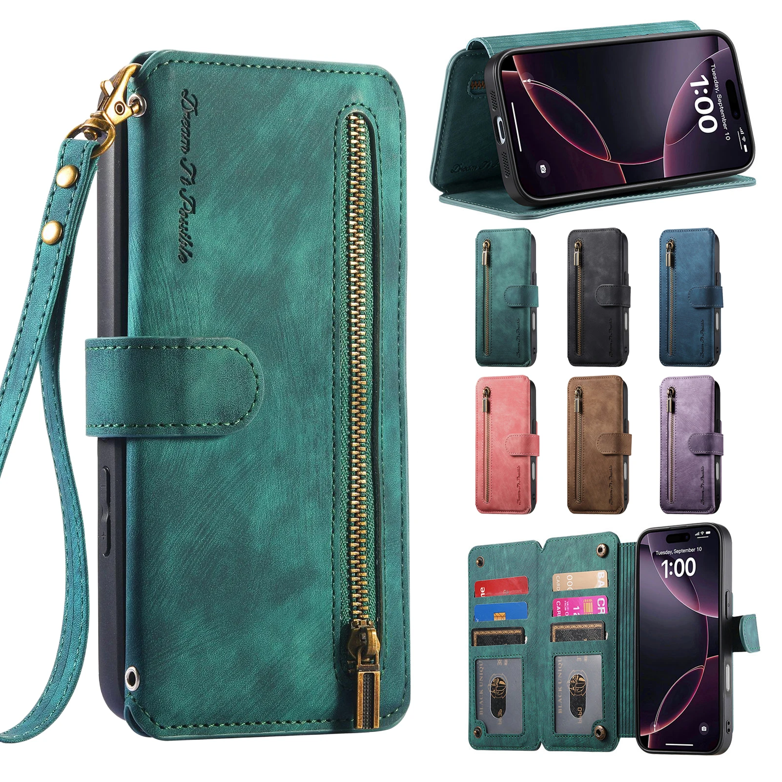 7 Card Zip Phone Ca… - image