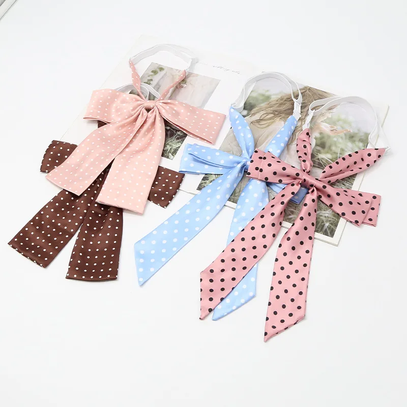 

Студенческий красный пятнистый галстук-бабочка, хлопковый галстук-бабочка для женщин, воротник, галстуки-бабочки для девочек, рубашка JK, платье, одежда на шею, галстуки