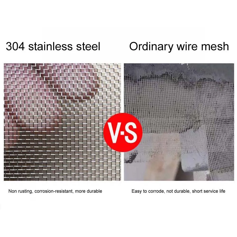 50x200cm 10-400mesh paslanmaz çelik tel örgü filtre Net Metal ön onarım sabitleme örgü filtrasyon dokuma tel tarama levha tarama