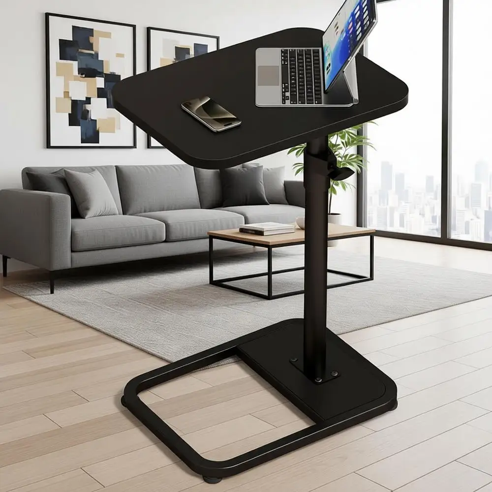 

Регулируемый по высоте поворотный столик для телевизора, минималистичная черная деревянная подставка для гостиной и столовой