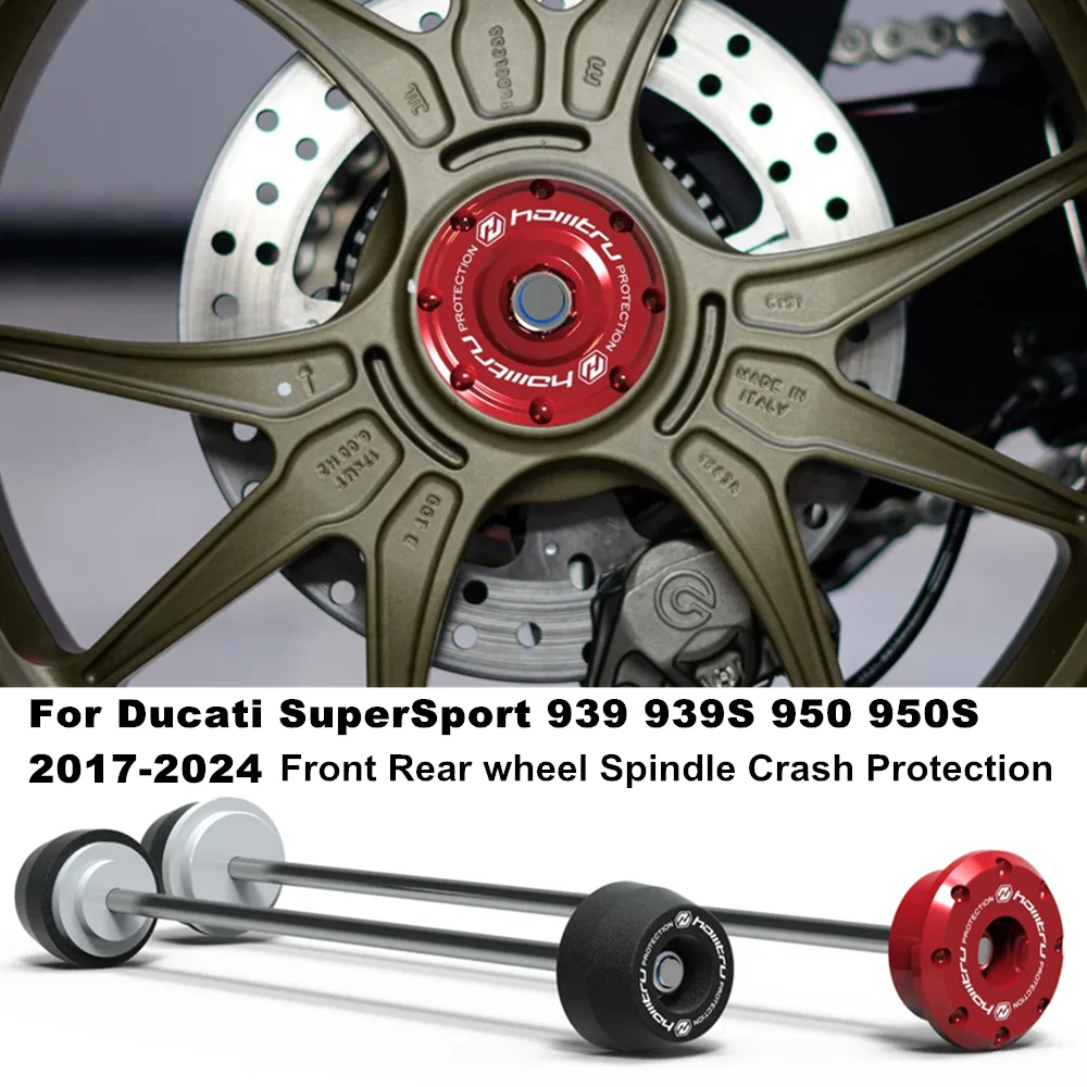 

For Ducati SuperSport 939 939S 2017-2020 SuperSport 950 950S 2017-2024 Motorcycle Front Rear wheel Spindle Crash Protection