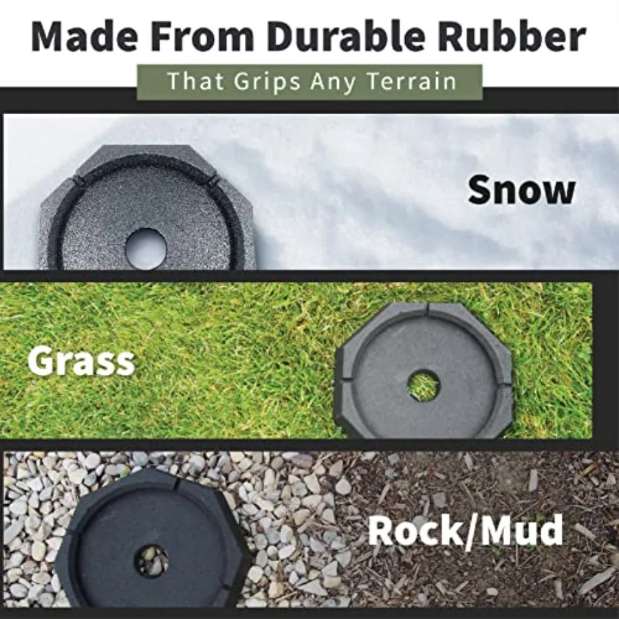 RV leveling system for outdoor use, rubber material, black color, adds 61 surface area for enhanced stability view 5