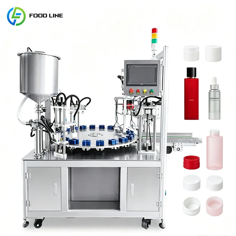 Rotary Capping Machine Automatic Bottle Screw Capper For Industrial Bottles Customized