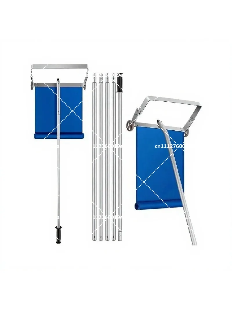 Extra Long 30Ft Roof Snow Scraper, Premium Outdoor Snow Clearing Tool for High Roofs, Lightweight Snow Removal Equipment