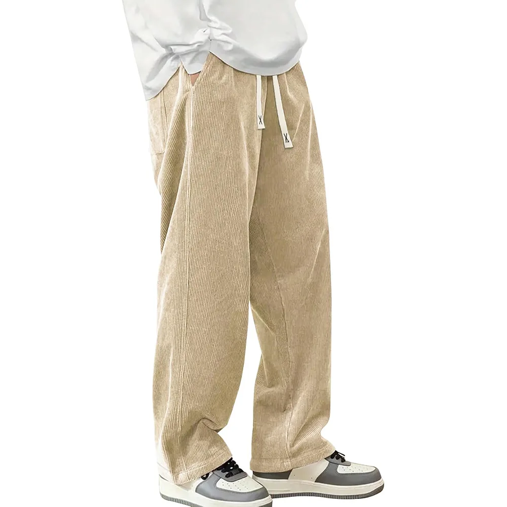 Amerikanische Freizeithose mit Seitenstreifen und Buchstaben-Stickerei, Weites Bein, Lässige Sommerhose für Herren, Locker Fallende Sporthose – Detail 22