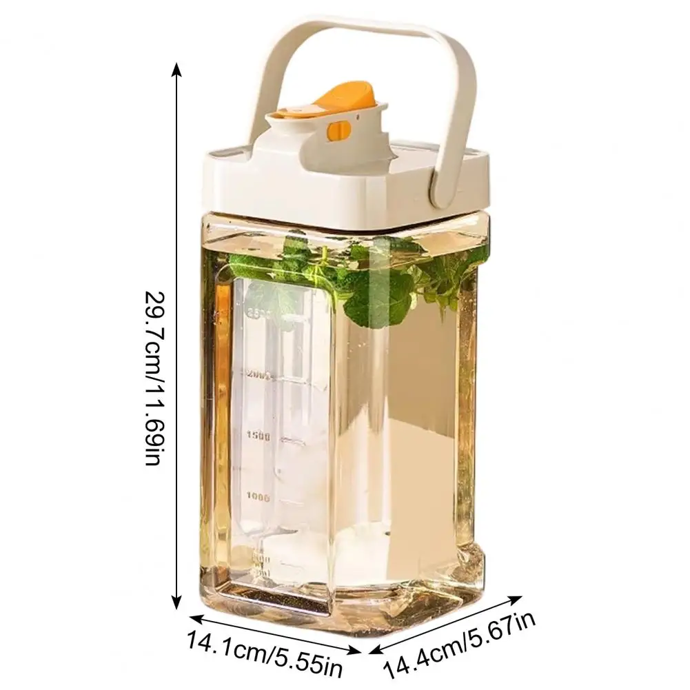 Cold Brew Pitcher with Spigot 2.5/3.5L Large Capacity Plastic Water Dispenser for Juice & Iced Tea Leak-Proof Beverage Jug for H