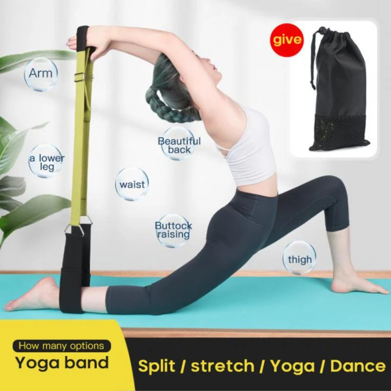 Yoga Stretching Pull Belt Female One-word Horse Training Splits Stretch Stretch Fitness Dance High Elasticity Fitness Equipment