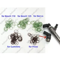 12 Uds. Kits de reparación de juntas de anillo de sellado de válvula solenoide de inyector CRIN para Simens Piezo Cummins Bosch 110 120 Denso