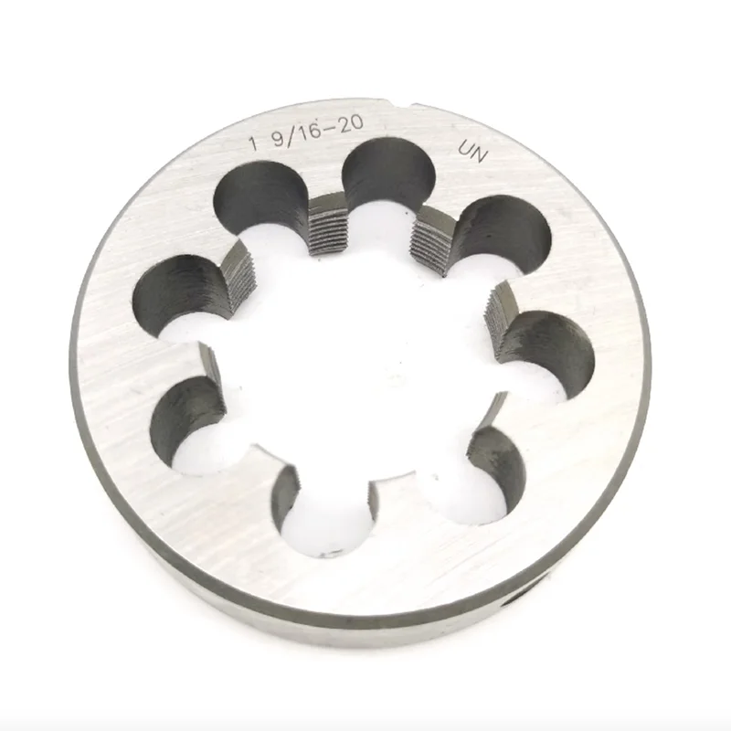 1PCS American Left Hand Non-adjustable Round Die  UNF UNS UNC 1/4 5/16 3/8 7/16 1/2 3/4 7/8 1\'\'-8 12 Screw Fine Threading  Dies