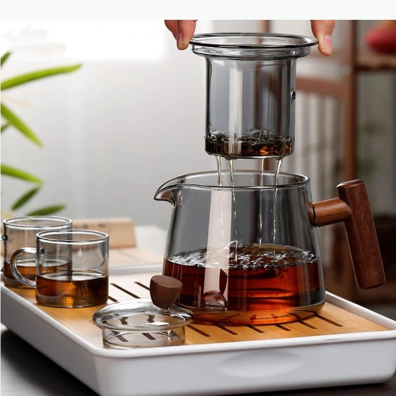Transparent Glass Teapot High Temperature Resistance Teapot Teacup Home Tea Set Tea Infuser Tea Making Tools Tea Utensils
