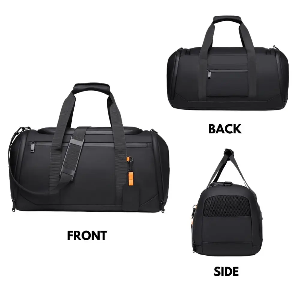 Waterproof Travel Duffle Bag Large Capacity Storage Sports Gym Bag Multiple Compartments Portable Crossbody Handbag Outdoor
