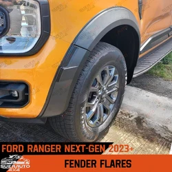 Fender Flares Wheel Arch For Ford Ranger Next Gen T9 2023 2024 2025 Wildtrak Wildtrak-X Fender Flares Guard Cover