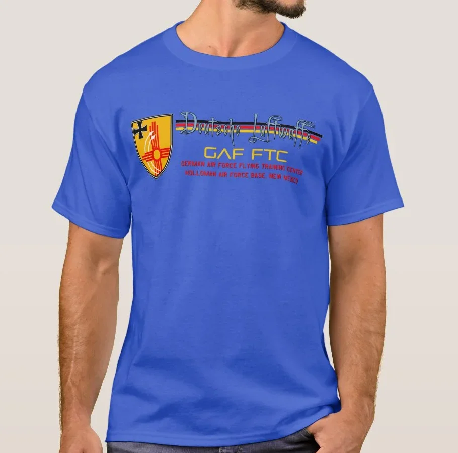 Deutsche Luftwaffe  Air Force Flying Training Center T Shirt. High Quality Cotton, Breathable Top, Casual T-shirt S-3XL