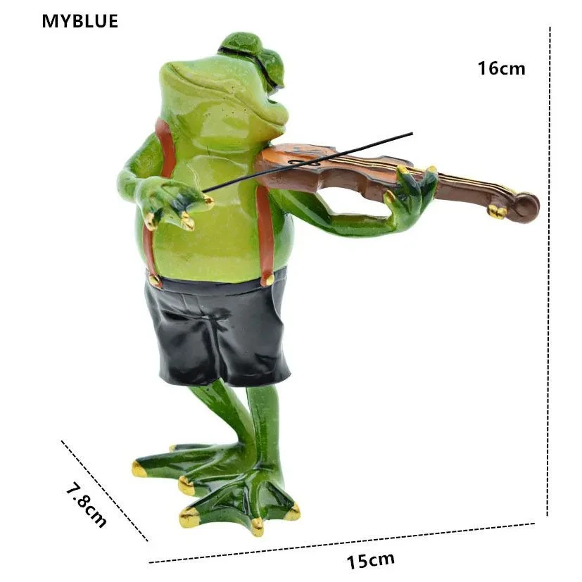 

Home Decoration Frog Statue,Resin Frog Figurine,Violinist Crafts sculptures & figurines For Home interior decoration