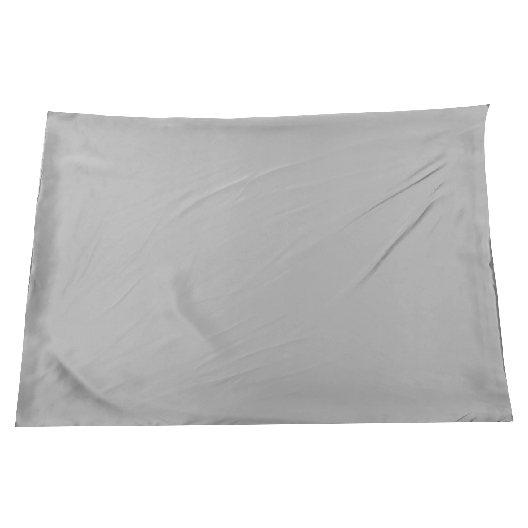 ABMI-2X Both Sides Natural Pure Mulberry Silk Pillowcase For Hair And Skin, 600 Thread Count 50X75cm-Silver Gray,