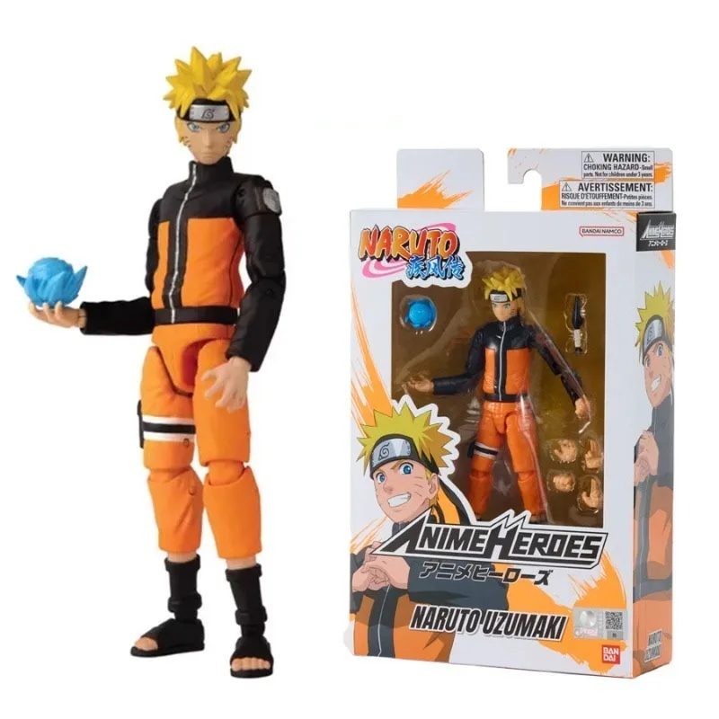 BANDAI originale NARUTO Uzumaki Naruto Hatake Kakashi Uchiha Sasuke giunti mobili Anime Action Figures giocattoli per ragazzi ragazze regalo