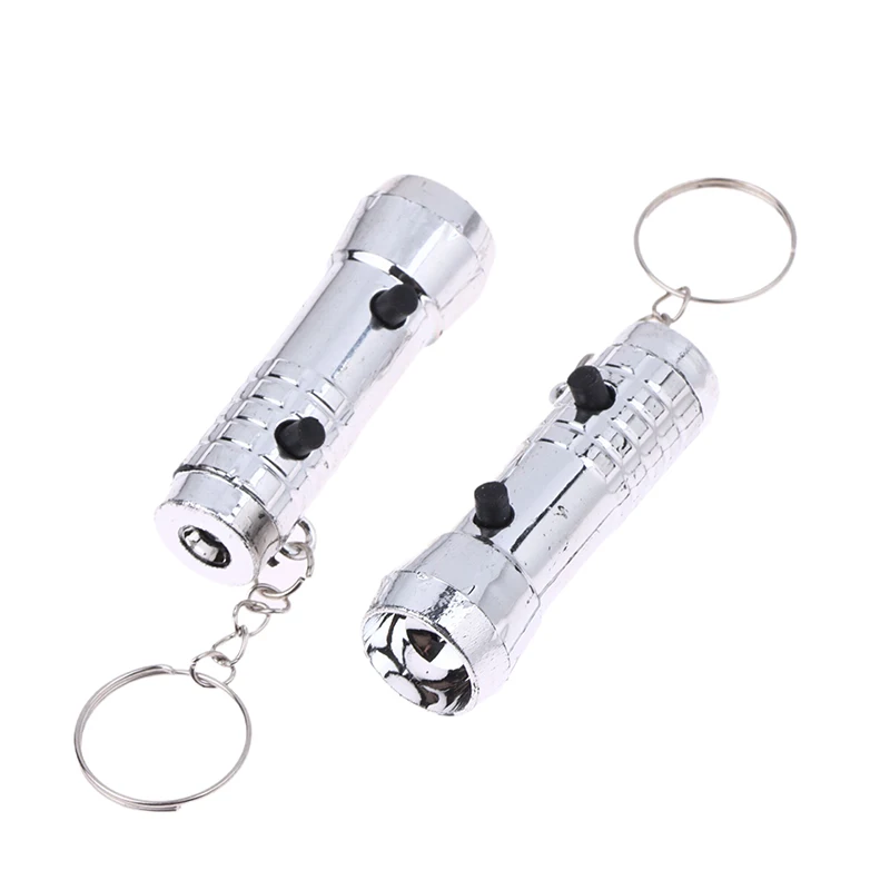 Mini LED Keychain LED Torch Light And UV Purple Flashlight Keyring Dual-purpose For Money Detector Mini Pocket Torches