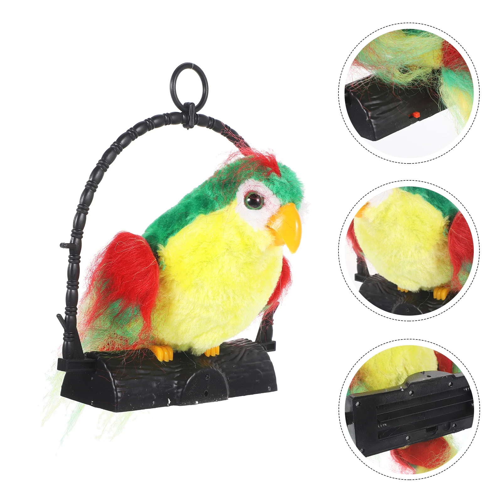 

1PC Talking Recording Parrot Learning Good Helper Electric Parrot(No ) Household Decoration Bedroom Decor