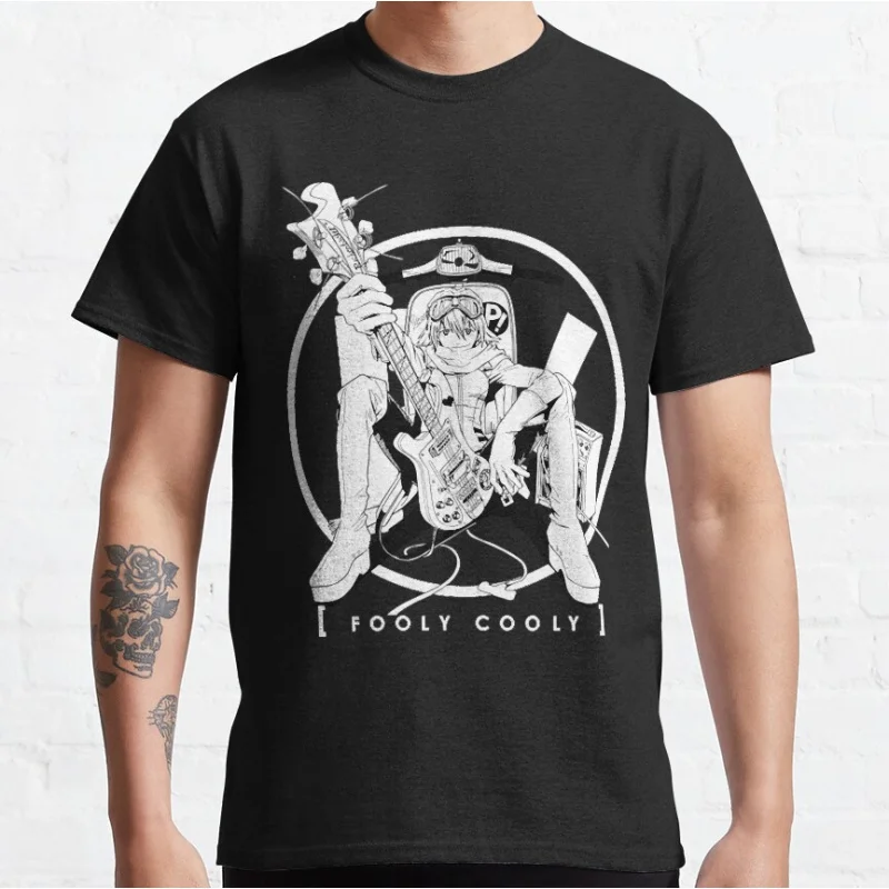 

Fooly Cooly Haruko Gift t shirt for Anime lover FLCL Graphic shirts Y2K clothes All size Tops Cartoon tee